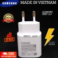 ADAPTOR SAMSUNG ORIGINAL 100% MADE IN VIETNAM 25 WATT SUPER FAST CHARGING ORI ASLI PUTIH WHITE TYPE C TO TYPE C TEPSI 25W EP-TA800 HIGH QUALITY ORI ADAPTOR KEPALA CASAN A05 A51 A52 A53 A54 S20 S21 PLUS. 