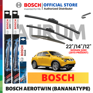 Bosch Aerotwin Wiper Blade set for Nissan Juke 2015-Present (22/14/12) 3pcs