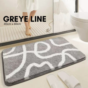 Modern style Tufted High Quality Bathroom Mat |  Bathroom Rugs | Anti-slip Mats | High Absorbdent Bathroom Mats | Water Absorbent mats | Toilet Mat | Speckled Space