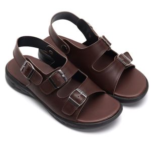 MOZZA 02 BLACK (KULIT ASLI) |ManNeedMe x GREATA| Sandal Pria Casual Sendal Slip On Kulit