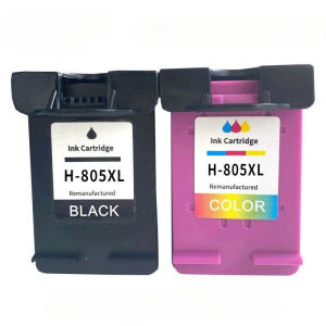 Compatible HP 805XL Black & Color Ink Cartridges (New Chip Ink Level Display) Replacement for HP DeskJet 1210 1212 2330 2332 2720 2721 2722 2723 2729 Printers Black 600 Pages/Color 450 Pages