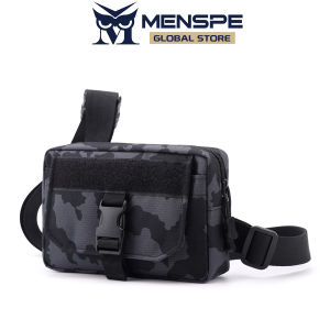 MENSPE Mens Chest Bag Fashion Cross-Body Bag Outdoor Waterproof Shoulder Bag Camouflage Sports Bag Large Capacity Bag For Men