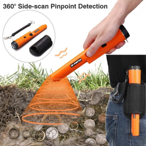 【Ready ship +COD】Metal Detector Handheld Convenient Waterproof High Sensitivity Metal Detector Gold Silver Iron Ore Accurate Positioning 360° All-round Detection Built-in LED Light