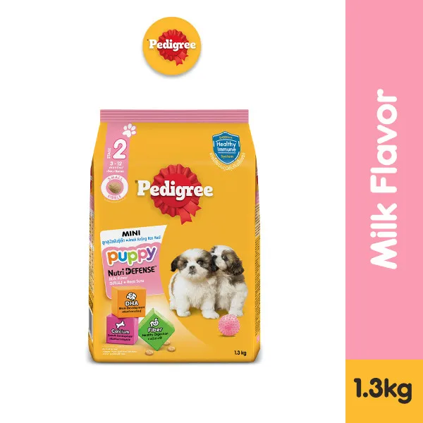 PEDIGREE NutriDefense Mini Dogs Food for Puppy Toy/Small Breed in Milk  Flavor