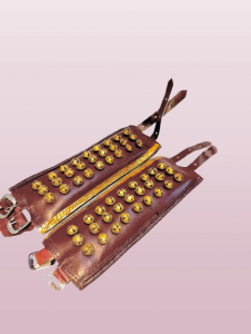 SAMY SALANGAI /Traditional Leather Anklet with Brass Bells