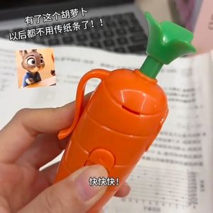 Judy Hopps Carrot Voice Recorder Rabbit Officer Nick Wilde Prop Anime Peripheral Collectible