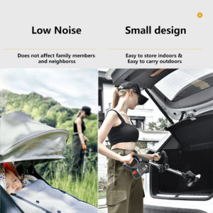 Mesin rumput (Imported from Japan 10Years Warranty)Electric Lawn Mower Lithium Battery Cordless Small Home Lawn Mower Wireless Bateri Saw Rechargable Multifunctional Grass Trimmer Edger Brush Pruning Cutter with Replace Blade Grass Cutter Machine
