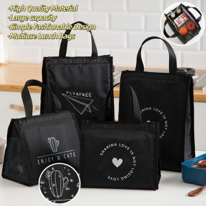 Insulated Lunch Bag Thickened Waterproof Oxford Cloth Portable Tote Bento Bag Suitable for All