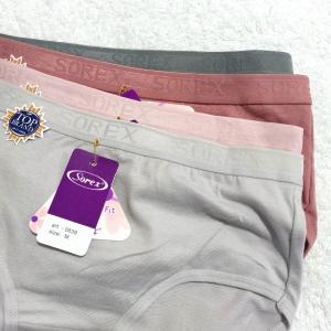 6 PCS | Celana Dalam Sorex CD 0839 Fine Fabric Citting Midi / CD Perempuan Katun Mix