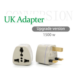 2pcs 1500w Universal British UK Three pins AC Travel Power Charger Adapter Connector Socket Converter Plug