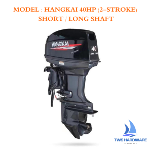 (MEGA PROMO) Hangkai 40HP 2 Stroke LONG Shaft Outboard Motor Boat Engine - DIRECT FROM FACTORY