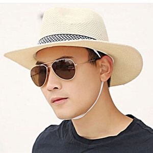 MUQZI Cool Fashion Bohemia Style Dad Bowler Hat Male Female Panama Hat Middle-aged Men Straw Hat Old Man Sun Hat Solid Color