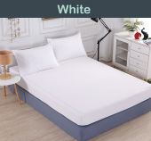 【Solid Color Fitted Bedsheet Bed Sheet Mattress Cover】Premium Thicker Fabric/Soft touch!