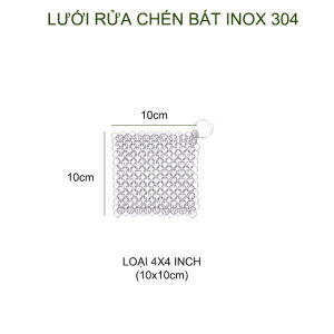 Lưới inox 304 dùng cọ rửa bát chén xoong chảo thế hệ mới