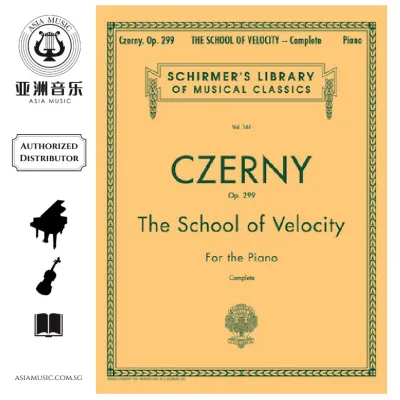 AUTHORIZED DISTRIBUTOR - HAL LEONARD - CZERNY SCHOOL OF VELOCITY OP. 299 (COMPLETE)