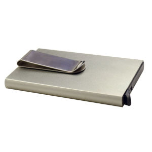 WITH VIDEO RFID Pop-up Card Holder Stylish Trend Slim Clutch Aluminium Alloy Case