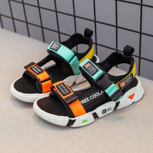 New Korean Soft childrens sandals 4-12 years old summer Mens baby Non-Slip beach shoes Kids soft sole slippers