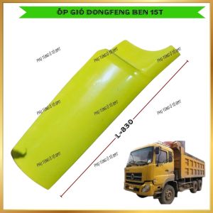 Ốp Gió (Gò Má) Dongfeng Ben 15 tấn Bằng Nhựa Dài 83cm Màu Vàng Lắp Chuẩn Zin.