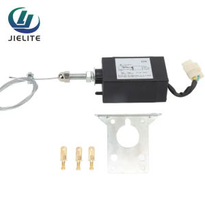 【Local shipping】 XHQ-PT 12V Power Supply On/Off Pull Diesel Generator Flameout Valve Stop Valve Globe Solenoid Valve XHQ-PT 24V