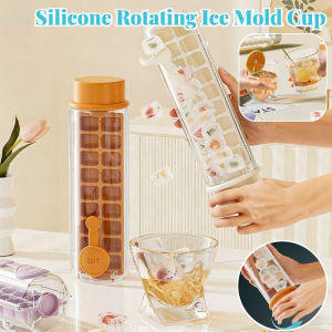Silicone Rotating Ice Cube Mold Twist Ice Maker Homemade Easy Release Ice Making Mold Cup