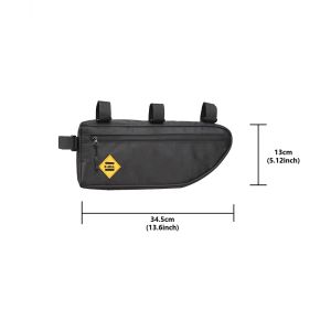 EQUITY Large Capacity Bicycle Triangle Bag MTB Waterproof Bike Frame Front Tube Bag Universal Accessories Cycling Pouch