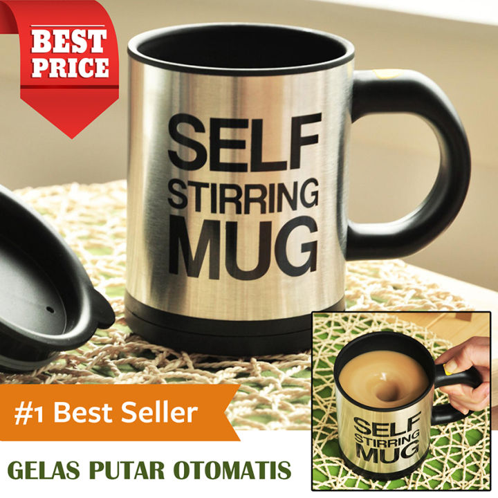 Gelas Otomatis Automatic Self Stirring Coffee Cup Mug Cangkir Kopi Teh ...