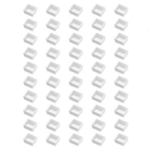 50Pcs Watercolor Containers Empty Pan Stackable Storage Tin Box For Watercolour Oils Acrylic Painting
