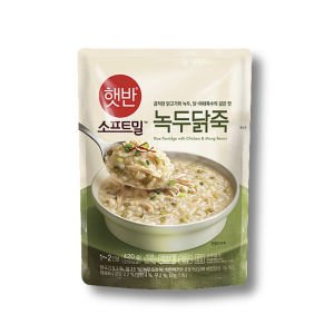 CJ Hatban Softmeal Rice Porridge with Chicken & Mung beans bibigo Porridge Korean Soup