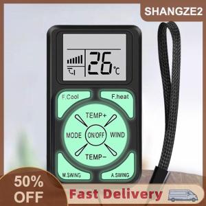 【E-WOITD】 Mini xách tay Luminous phổ LCD A C điều khiển từ xa phát sáng trong bóng tối Tương thích với tất cả các điều hòa không khí lớn