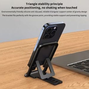MINIFELE 262 Adjustable Mobile Phone Holder Hands-Free Multi-Angle Desk Phone Bracket Portable Foldable Desktop Stand