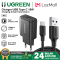 UGREEN Charger USB Type C Pengisian Daya Cepat Support Samsung, Xiaomi, Oppo, Vivo Fast Charging 10W 18W. 