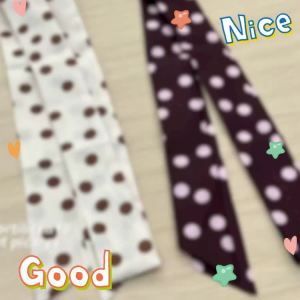 brown and beige Silk scarf for women twilly scarf for bags handle headband for women hair accessories SJ0894