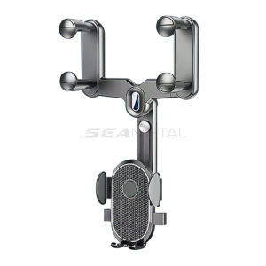 SEAMETAL Giá Đỡ Xoay 360 ° Điện Thoại Trong Xe Ô Tô Giá Đỡ Giá Gắn Gương Chiếu Hậu Cho Điện Thoại Di Động 4.7-7.2Inch