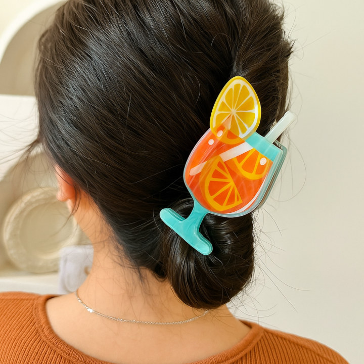 AANNEE Ponytail Clip tail Theme Hair Clip Goblet Shape Acrylic
