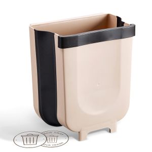 **HOT SELLING**2024 NEW 9L Double Hanging Trash Can Set Kitchen Bathroom Garbage Rack Organizer for Home Car Garden Office School Closet Door. Set Tong Sampah Gantung Berganda 9L Dapur Rak Sampah Bilik Mandi Penyusun untuk Rumah Kereta.折叠垃圾桶