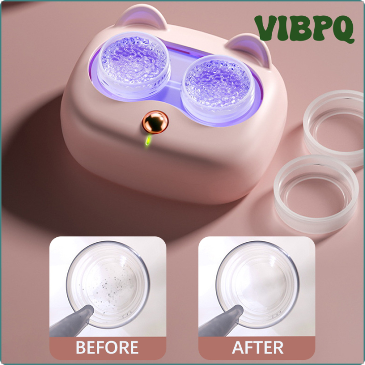 VIBPQ Contact Lenses Cleaner Ultrasonic With Removable Box Remove Tear ...