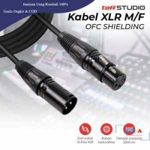 TaffSTUDIO Kabel XLR M/F OFC Microphone Karaoke Shielded