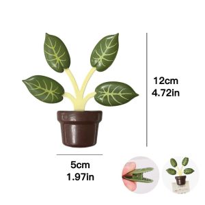 3pcs Magnetic Plastic Food Sealing Clip / 2 in 1 Strong Adsorption Fridge Magnet / Cute Plant Flowers Shape Food Bag Sealer Clips / for Photo Sticky Notes
