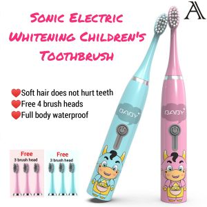 Toothbrush Cute Cartoon Children’s Electric Toothbrush Waterproof Soft Toothbrush/Comel Kanak-Kanak Berus Gigi Elektrik Berus Gigi Lembut Kalis Air