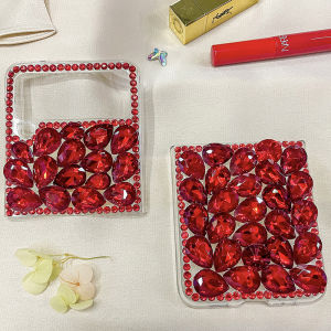 For ZFlip5 Glitter Diamond Cases For Samsung Galaxy Z Flip 5 Z Flip4 Z Flip3 Cute Bling Bear Mirror Makeup Rhinestone Hard Cover