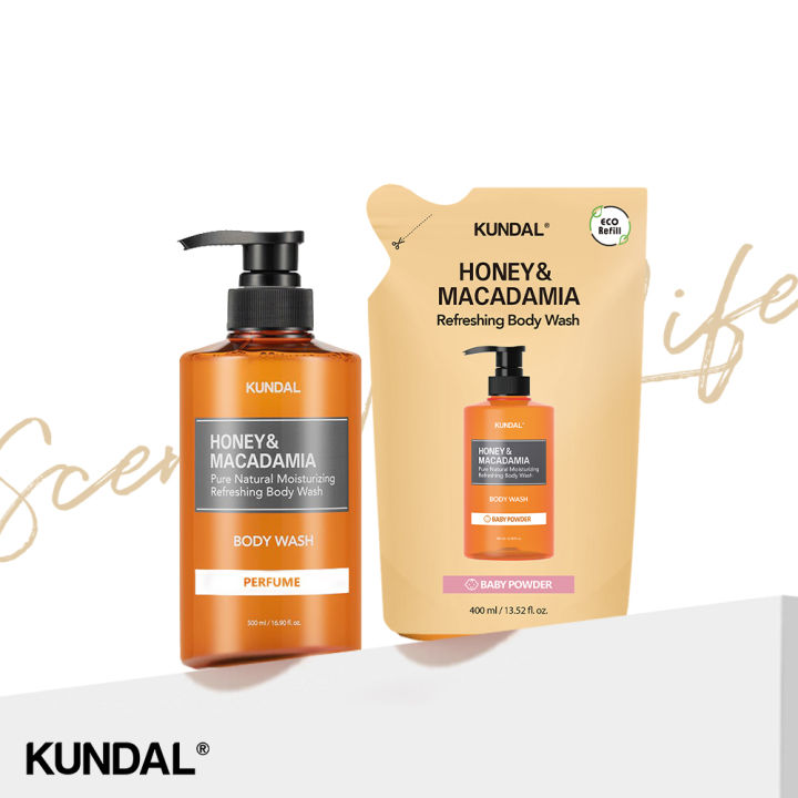 [KUNDAL] Pure Body Wash 500ml + Refill Pack 400ml | Lazada Singapore