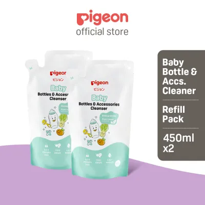 Pigeon Baby Bottle and Accessories Cleanser Refill 450ml x2