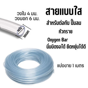 ท่อซิลิโคนคุณภาพสูง สายยางตู้ปลา แบ่งขาย 1เมตร สายแบบใส สายออกซิเจนเลี้ยงปลา สำหรับต่อกับปั๊มออกซิเจนเลี้ยงปลาม้วนเล็ก