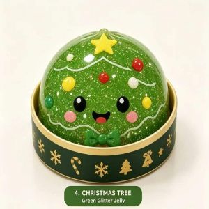 MAYIT TPR Đồ chơi Squishy Giáng Sinh Có thể bóp được Ông già Noel tuần lộc người tuyết. Đồ chơi bóp chậm nở Dễ thương Mềm mại Bánh bao mềm Bữa tiệc Giáng sinh