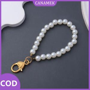 CANAMEK✨ Antidrop Ngọc Trai Điện Thoại Di Động Dây Buộc Chuỗi Keyring Tay Treo Dây Hạt Thiết Kế An Toàn Giữ Cho Công Việc Ngoài Trời Các Sự Kiện