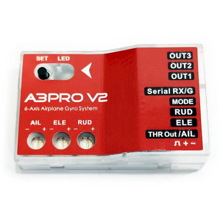 A3 Pro V2 6- Gyro Stabilizer Flight Gyroscope for RC -Wing V-Tail ...