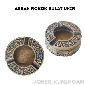 Asbak Unik Aesthetic Motif Ukir Tutup 1 pcs Asbak Murah Asbak Hotel Alumunium