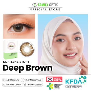 [LADYNAYOAN APPROVED]  Deep Brown Monthly Softlens Warna Korea Premium
