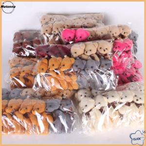 Follow Get More【Metonna】 12Pcs/Lot Soft Stuffed Bear Plush Toys Mini Teddy Bear Dolls Toy Small Gifts