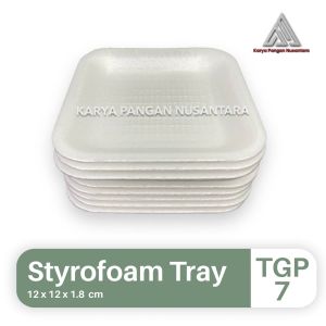 STYROFOAM TRAY TGP 7 STEROFOAM TRAY TGP-7 FOAM TRAY GABUS BUAH PACK 10 PCS
